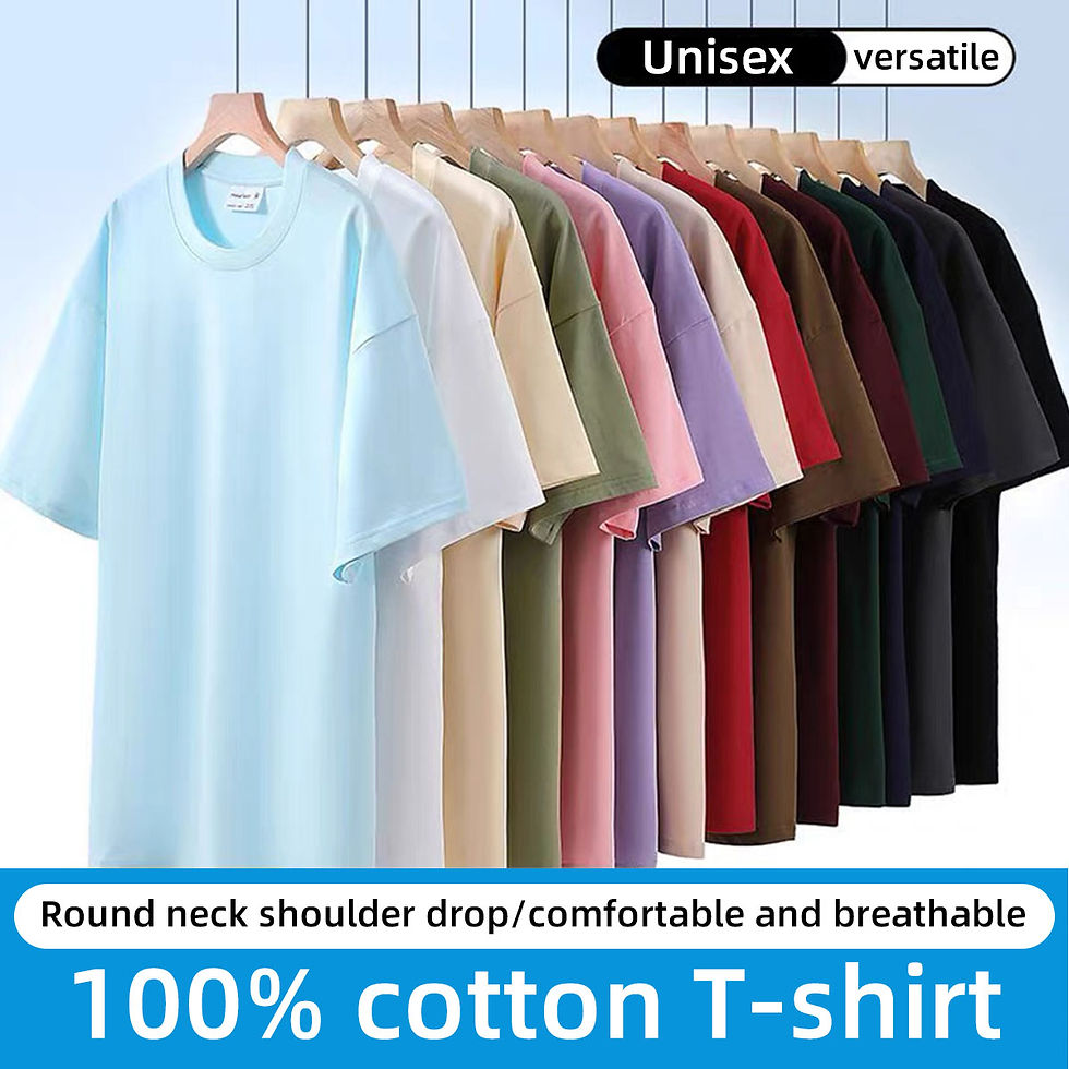 Thumbnail: 100% Pure Cotton T-Shirt With Round Neck Shoulder Design For Both Men Women Summ