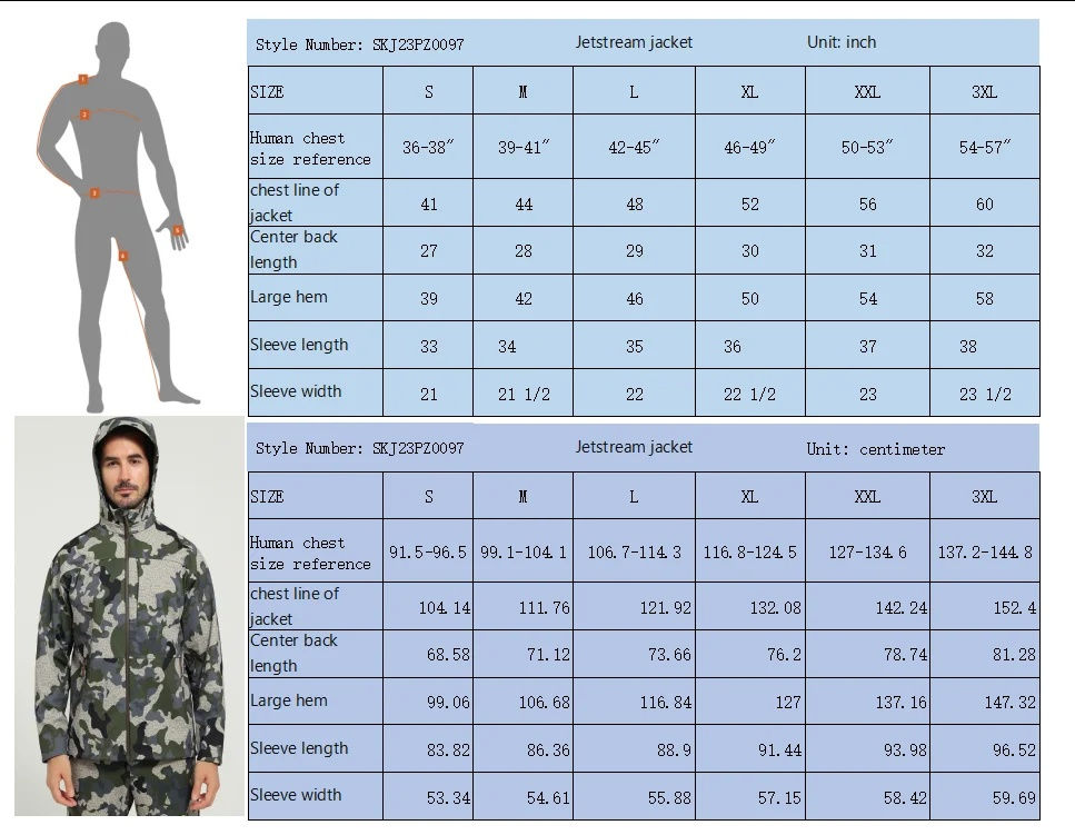 Thumbnail: Men's Jetstream 3-in-1 Fleece Hunting Jacket Windproof Waterproof Breathable Lig