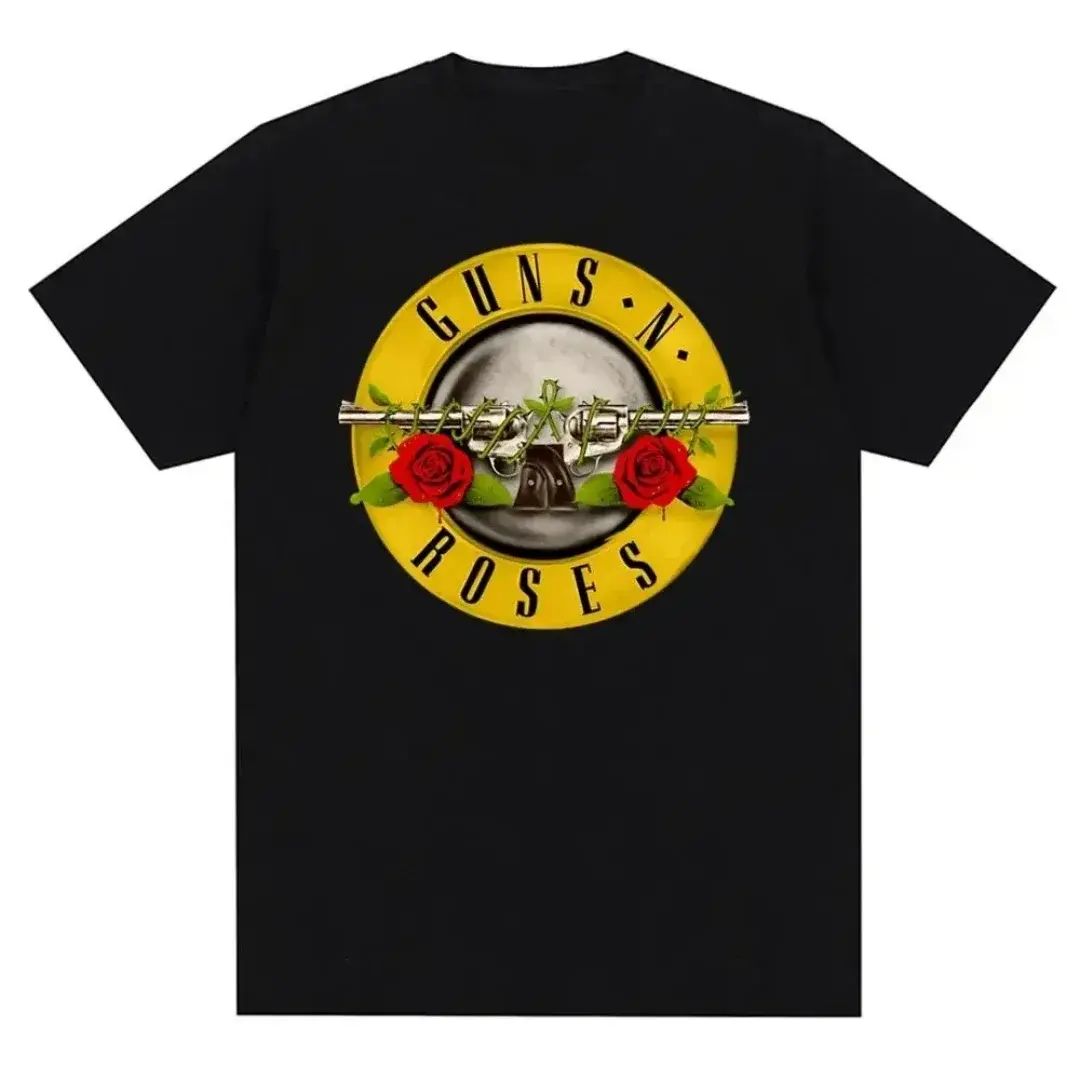 Fashion Guns N Roses Graphic T Shirt Vintage Rock Style Streetwear Short Sleeve