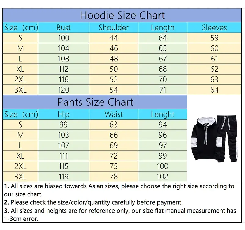 Thumbnail: Men's Hooded Sweatshirts Sweatpants Paris Fashion Hoodie Streetwear Male All Sea
