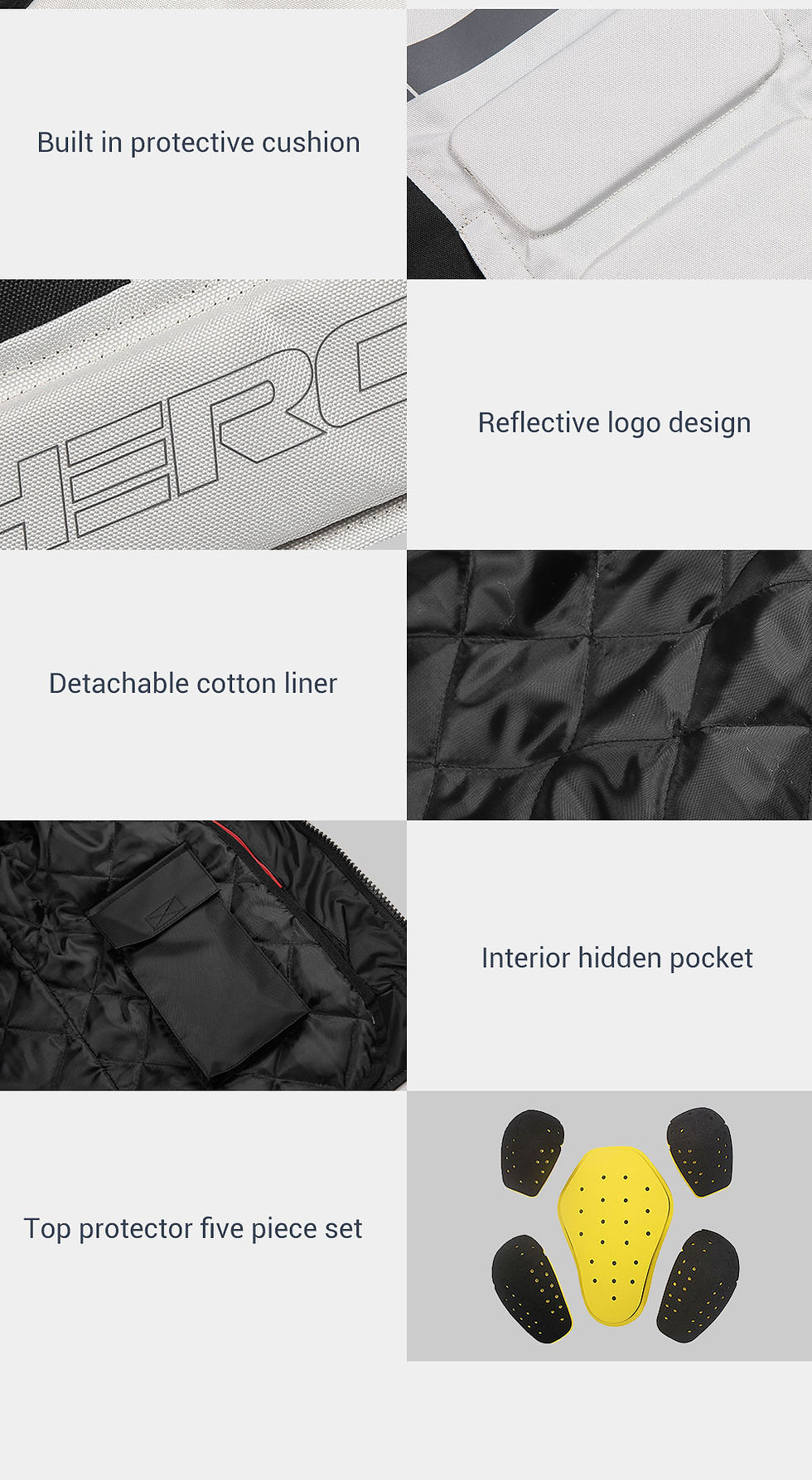 Thumbnail: HEROBIKER Waterproof Motorcycle Jacket Man Racing Jacket Wearable Motorcycle Pan