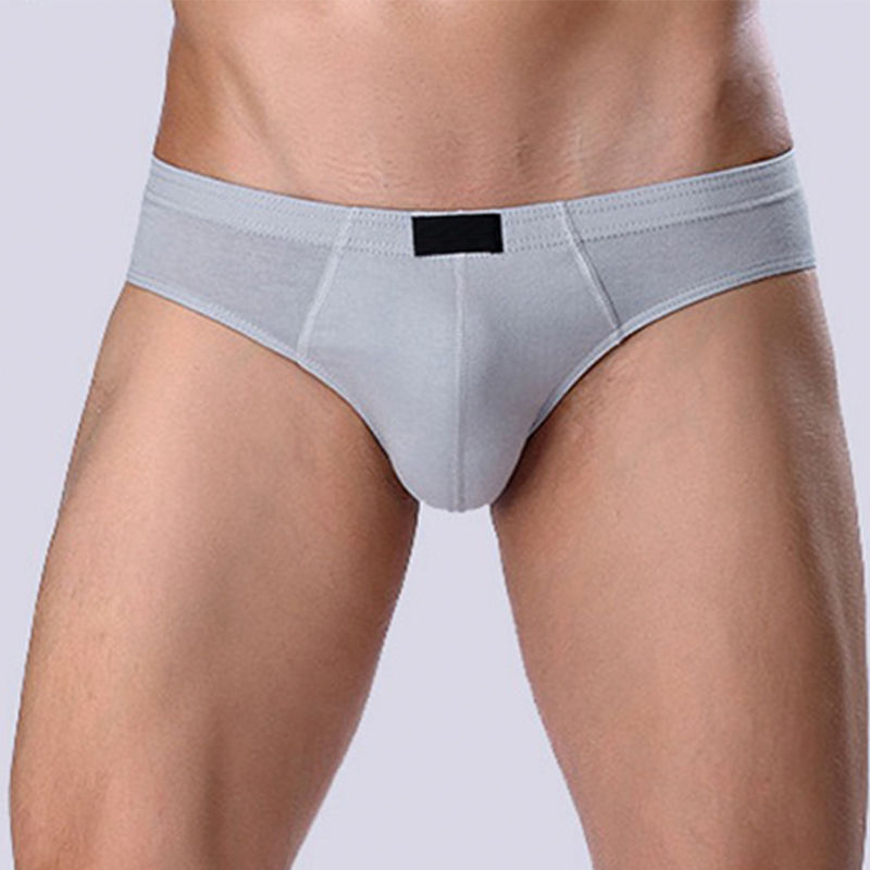 Thumbnail: 4 Pcs/Lot Men's 100% Cotton Breathable Briefs Comfortable Male Underwear Lingeri