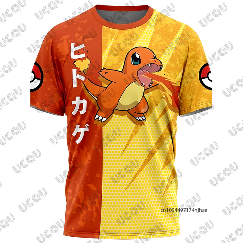 Thumbnail: Summer New Pokémon Gengar Cartoon Print Men's and Women‘s T Shirt Short-sleev