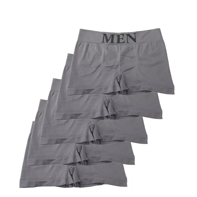 Thumbnail: 5 Pcs Men’s Boxer Briefs Breathable Soft Stretch Underwear High Elastic Comfor
