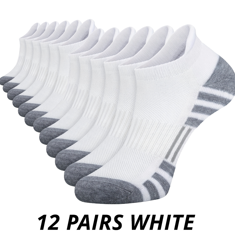 Thumbnail: 6/12 Pairs Men's Outdoor Gym Socks High Quality Comfortable Soft Ground-Gripping
