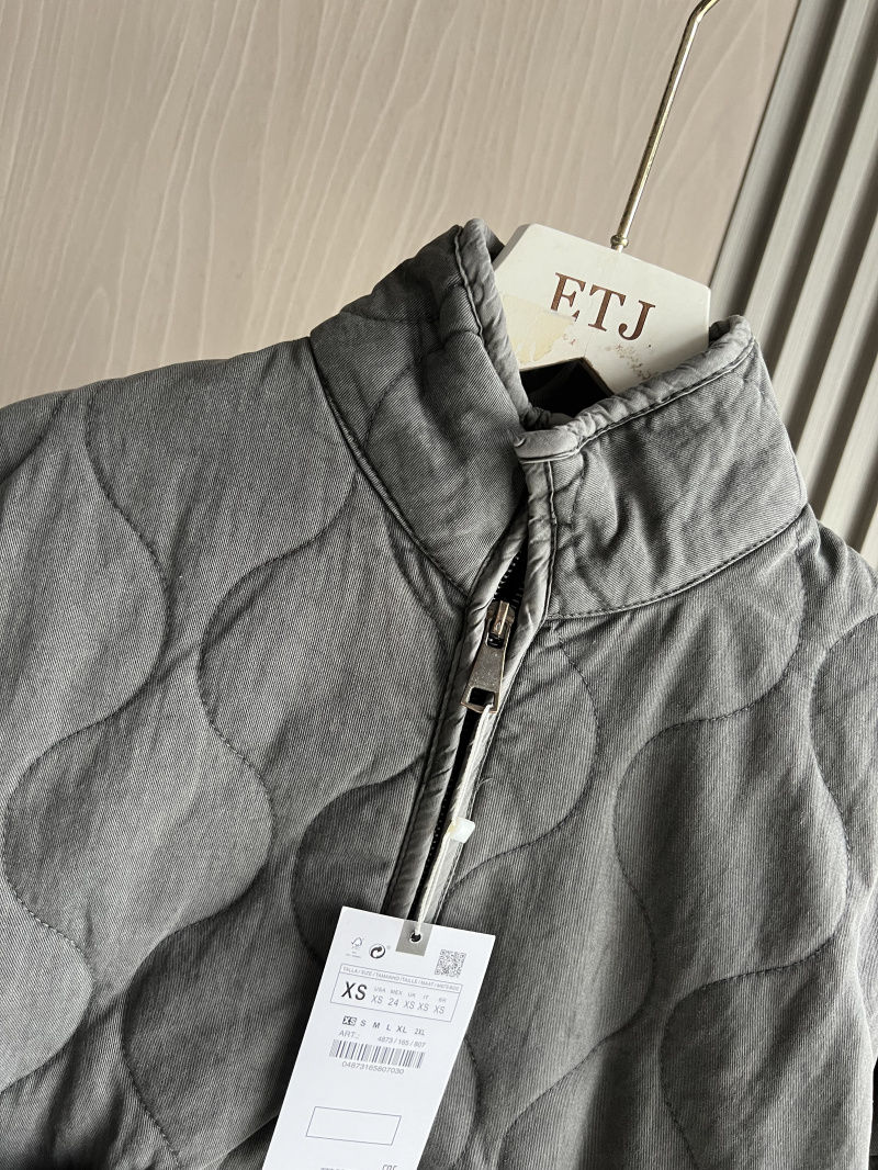Thumbnail: Women's Polyester Padded Jacket 2026New Arrival Vintage Lenzing Rayon High Colla