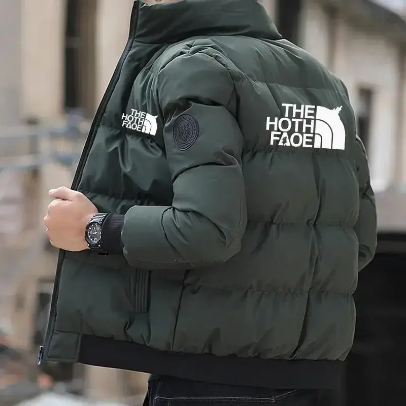 Thumbnail: Men's Fashion Thickened Jacket, New Autumn and Winter Warm and Waterproof Parka 