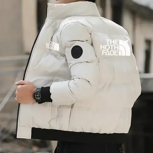 Thumbnail: Men's Fashion Thickened Jacket, New Autumn and Winter Warm and Waterproof Parka 