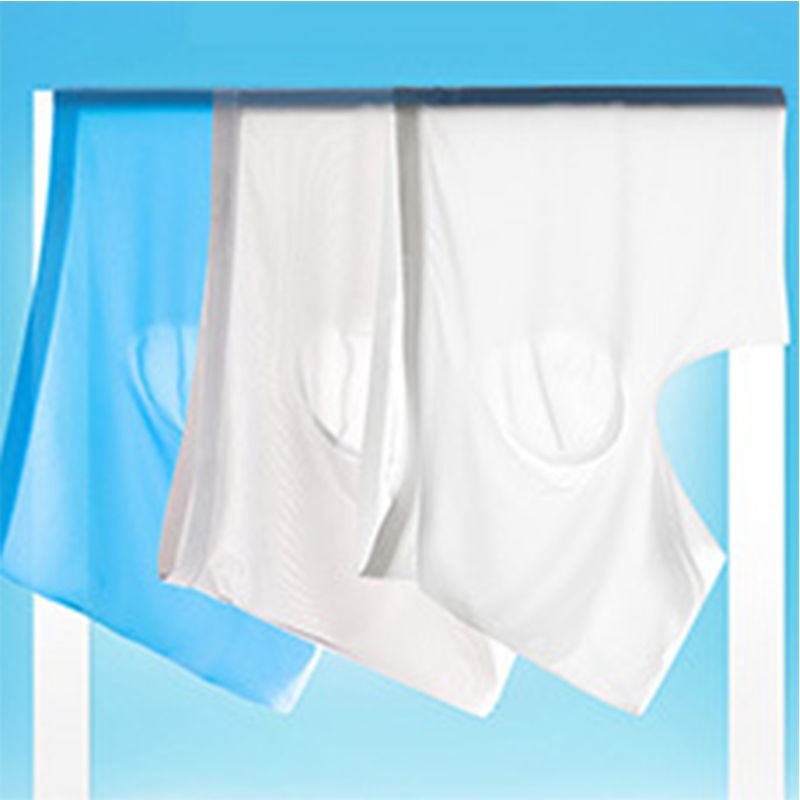 Thumbnail: Men's Summer Ice Silk Boxers Briefs Underwear Lingerie Underpants Shorts Ultra-t