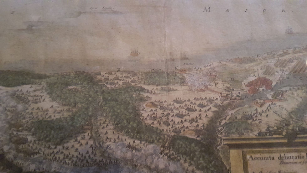 Miniatyrbild: Kopparstick, Slaget vid Nyborg 1659, Erik Dahlberg, 1697