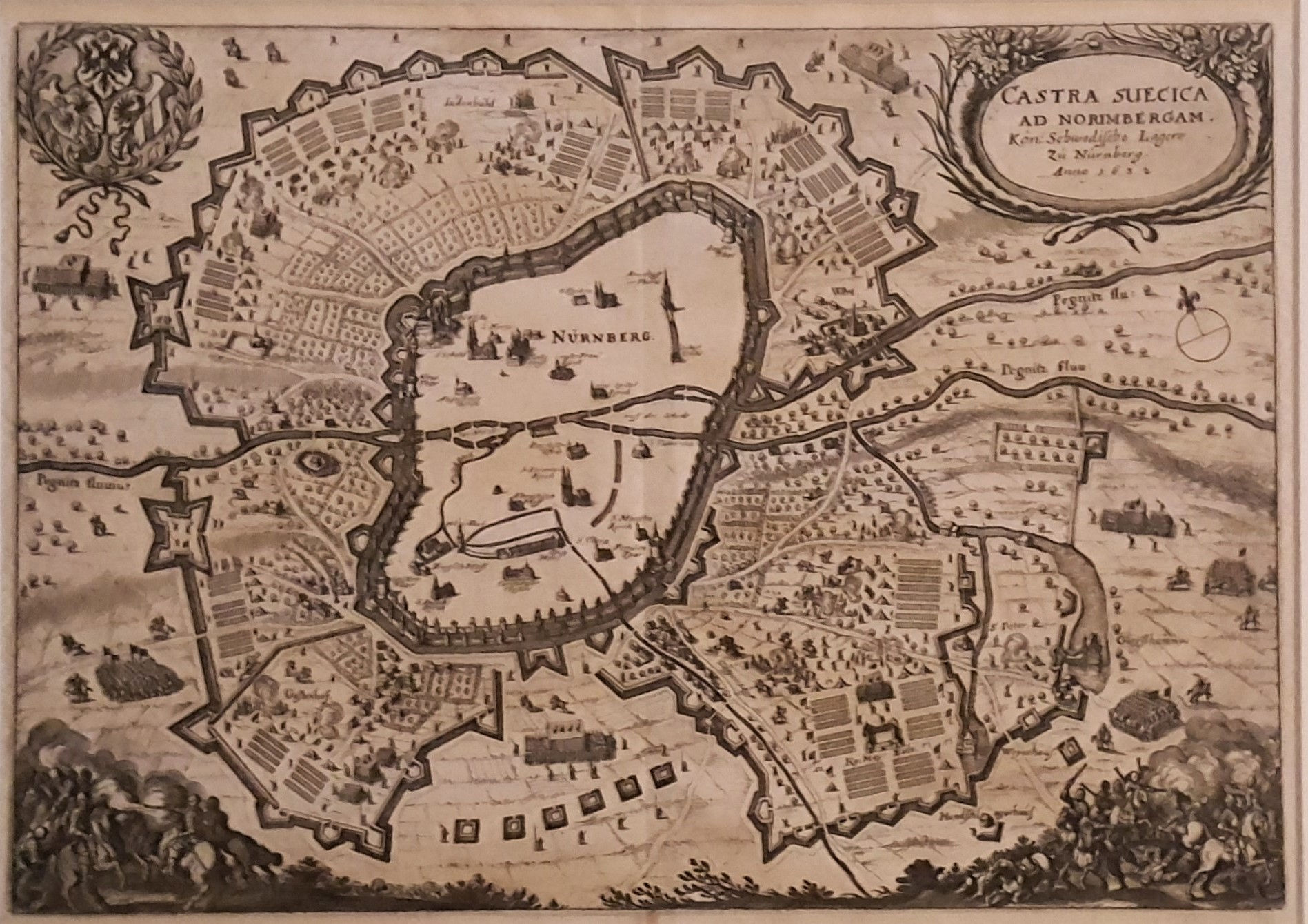 Svenska härlägret i Nürnberg 1632, Matthaeus Merian, Theatrum