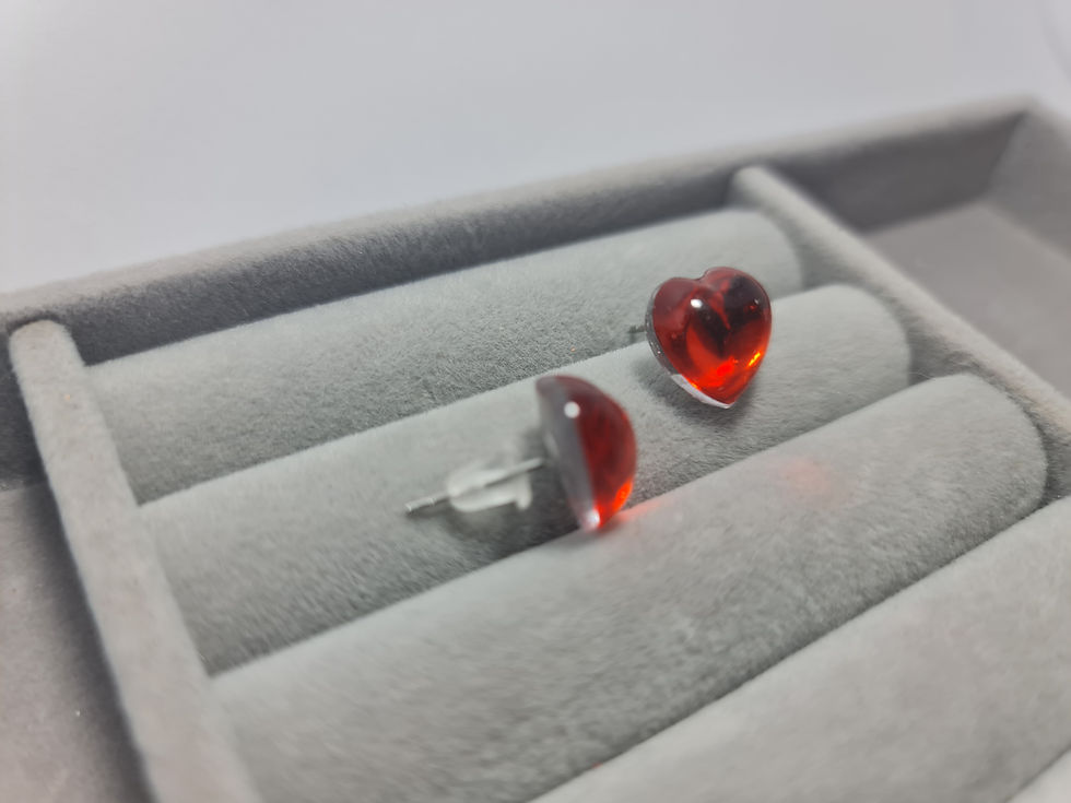 Brinco Coração Vermelho