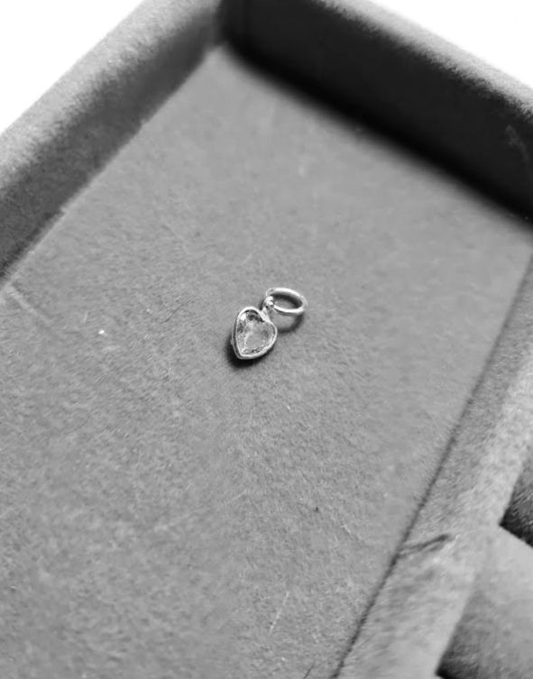 Pingente Coração Zircônia