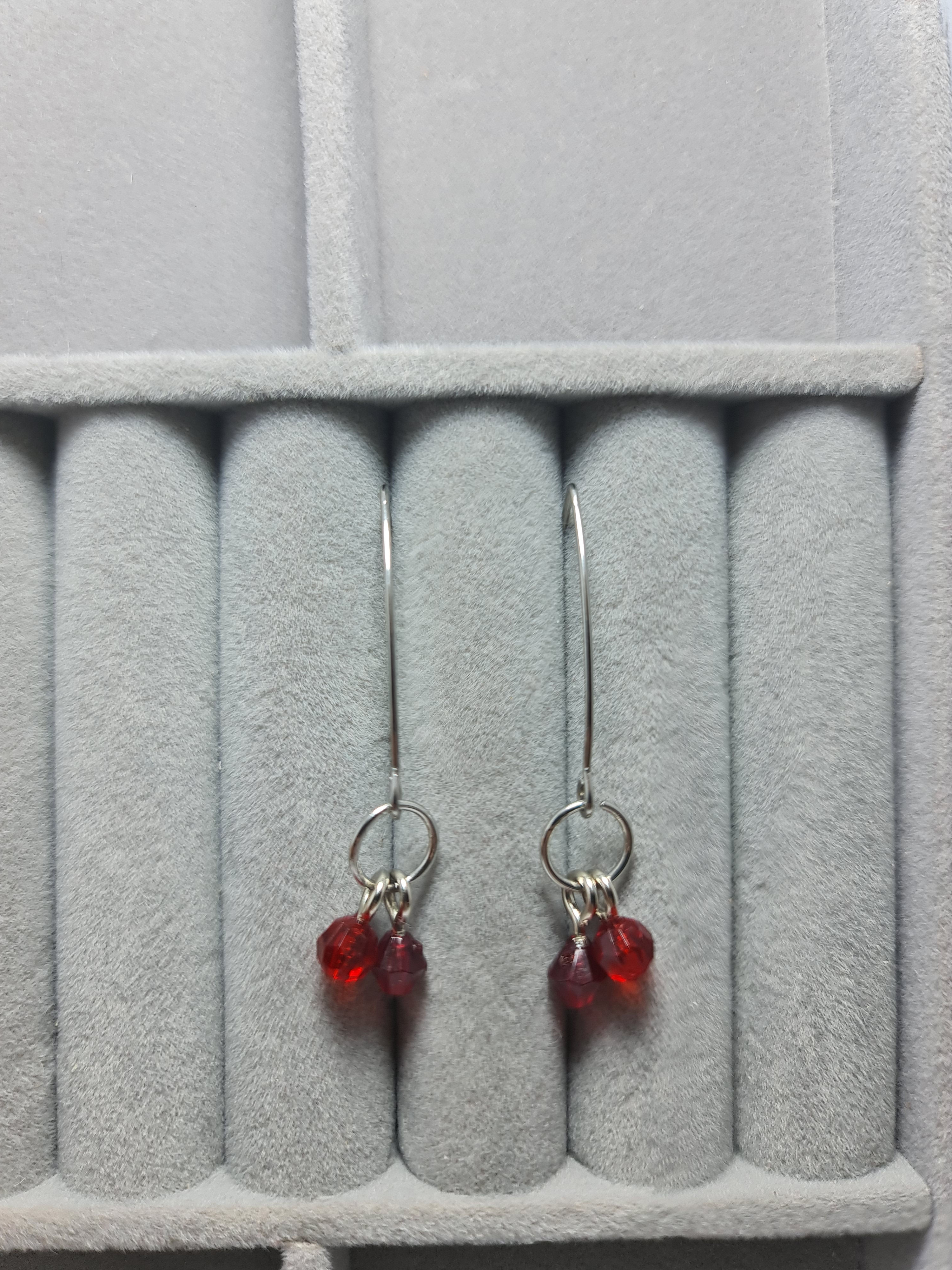 Brinco Anzol Trio Vermelho