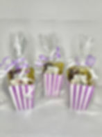 Purple party bags for kids