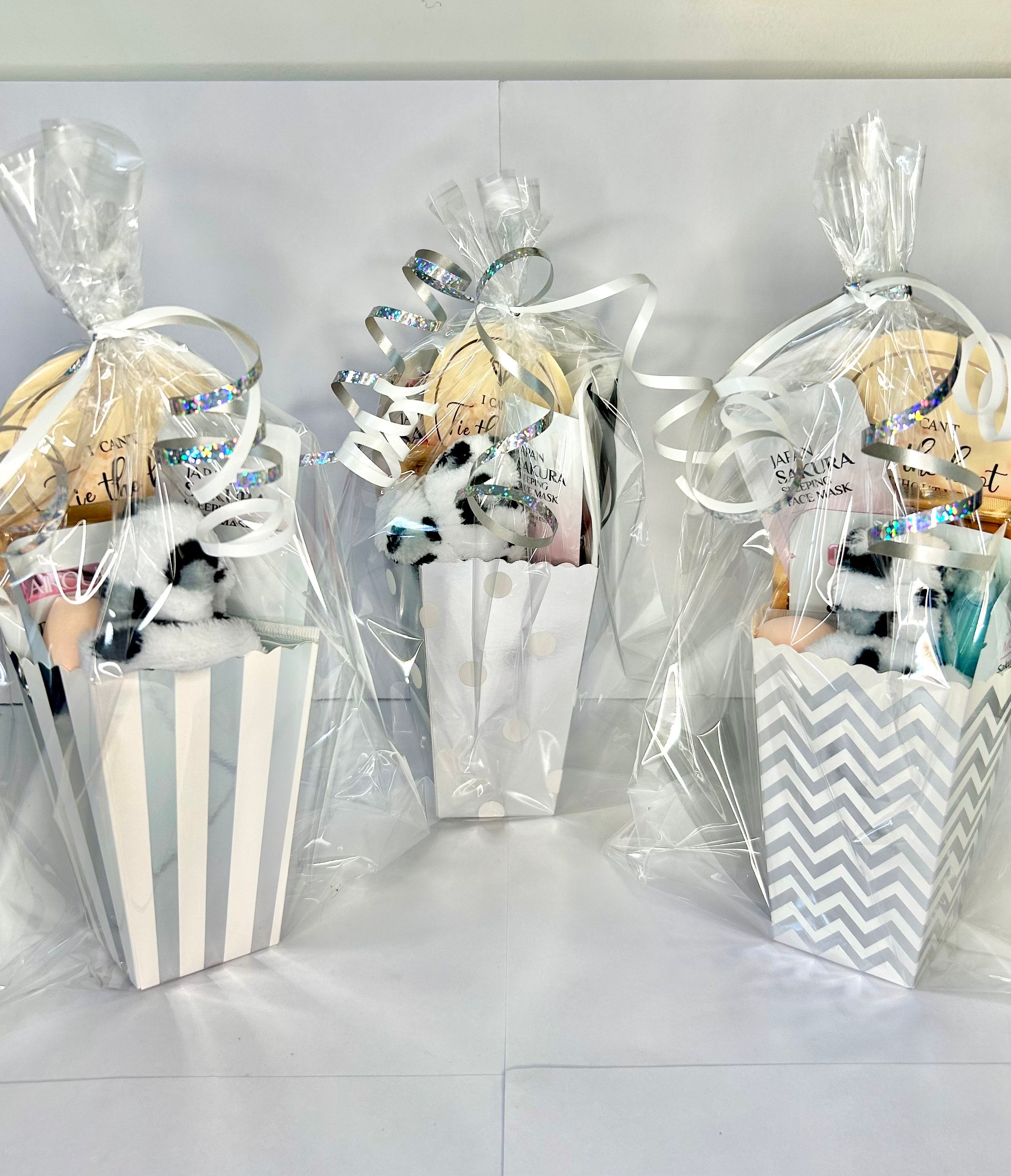 Silver party bags