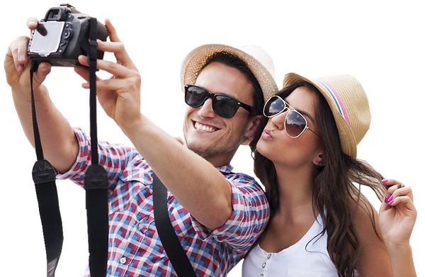 couple taking a selfie