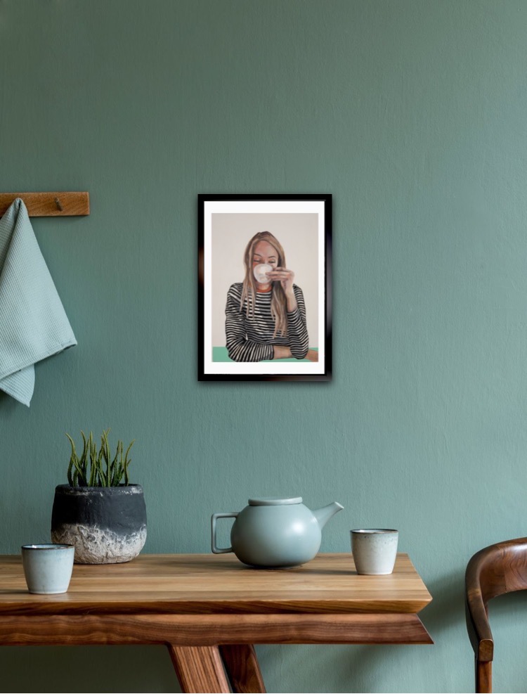 Morning Coffee framed example