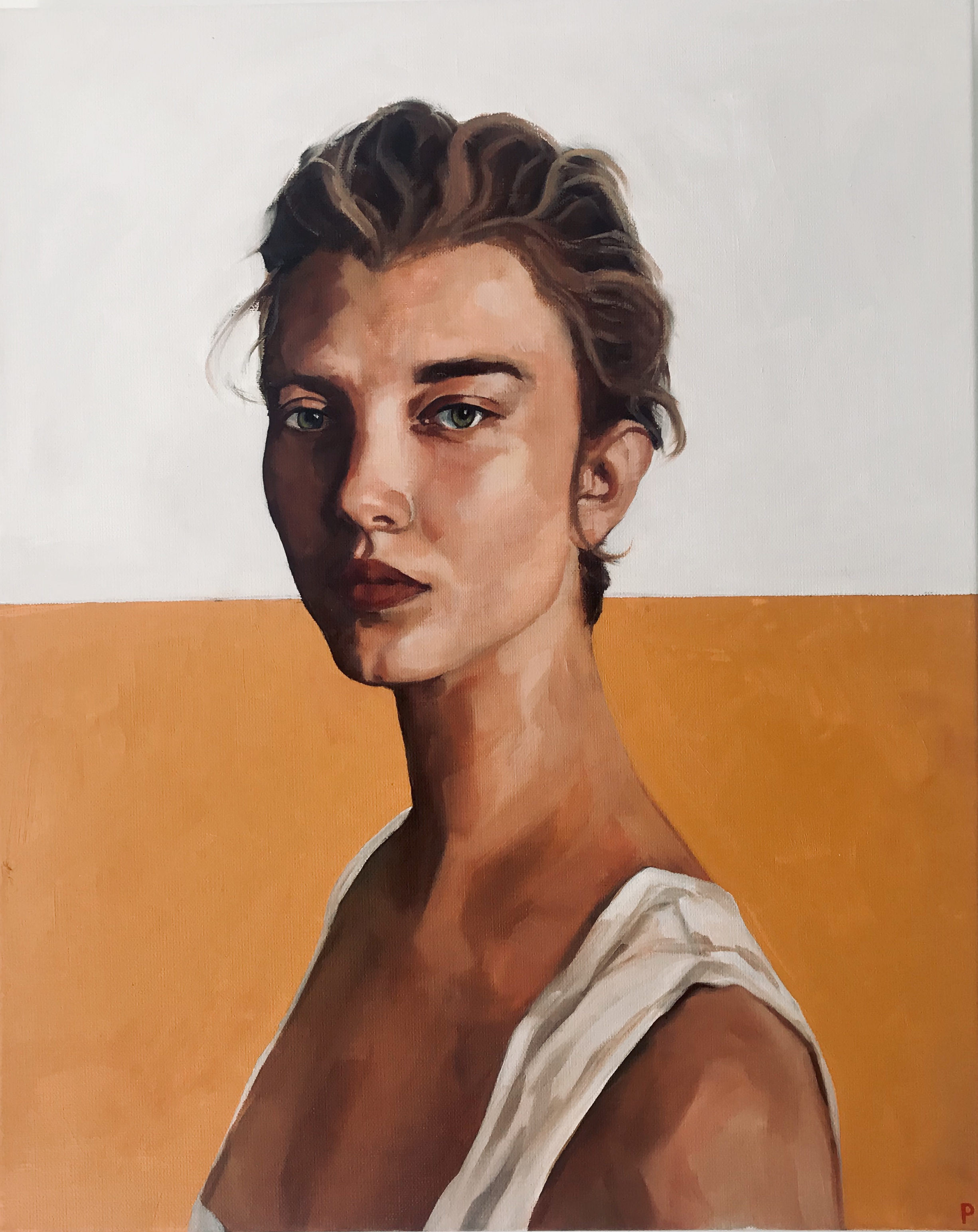 Girl in a white dress