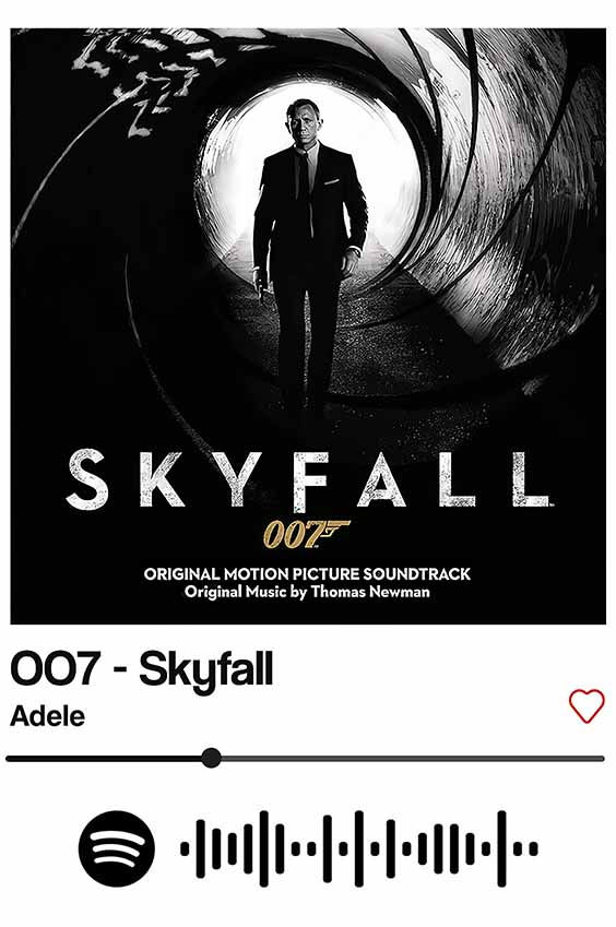 Skyfall Spotify Card