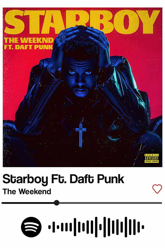 Starboy Spotify Card