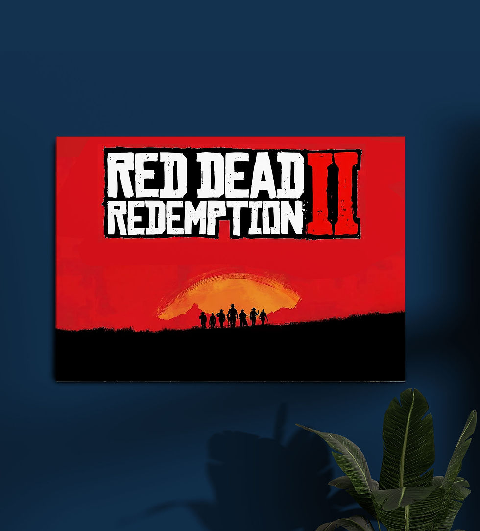 Red Redemption 2 Gaming wall poster