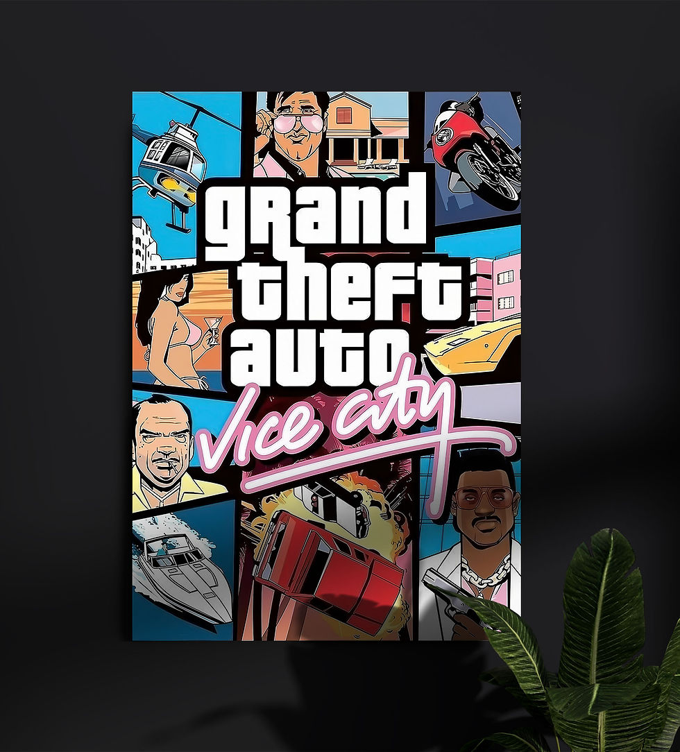 GTA Vice City Gaming wall poster