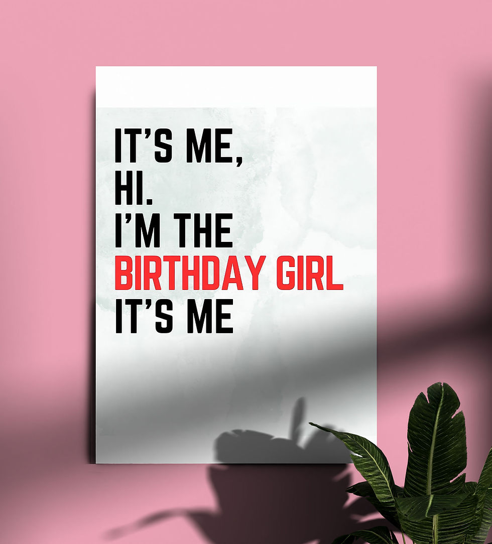 Birthday Girl || Aesthetic Wall Poster