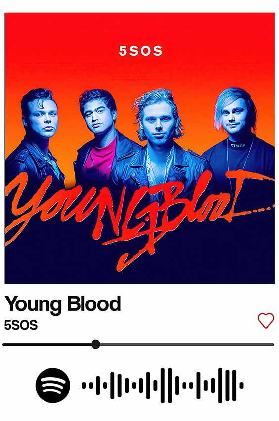 Youngblood Spotify Card