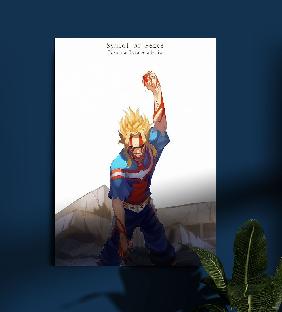 All Might My Hero Academia Anime Wall Poster
