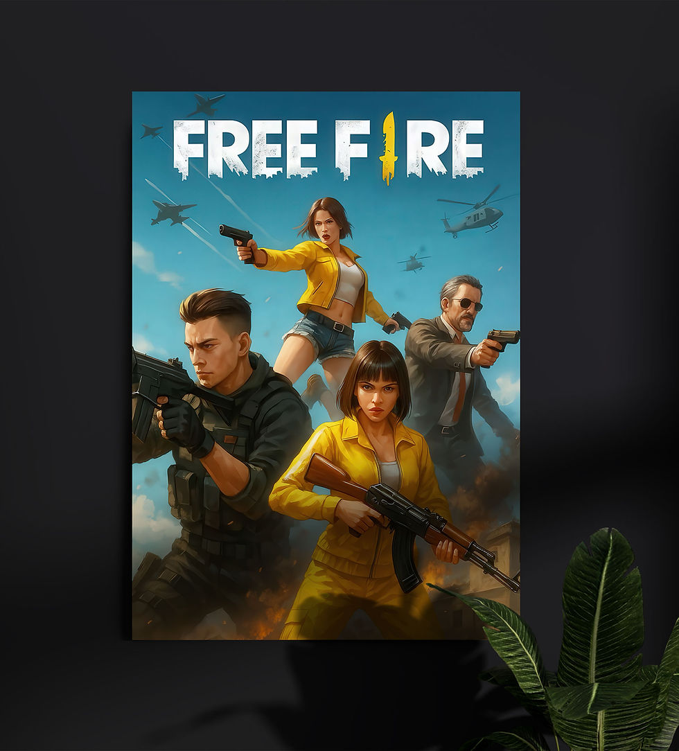 FREEFIRE Gaming wall poster