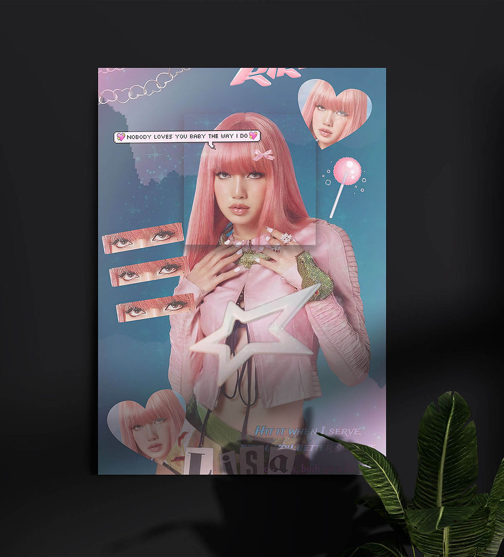 Lisa blackpink Music Wall Poster