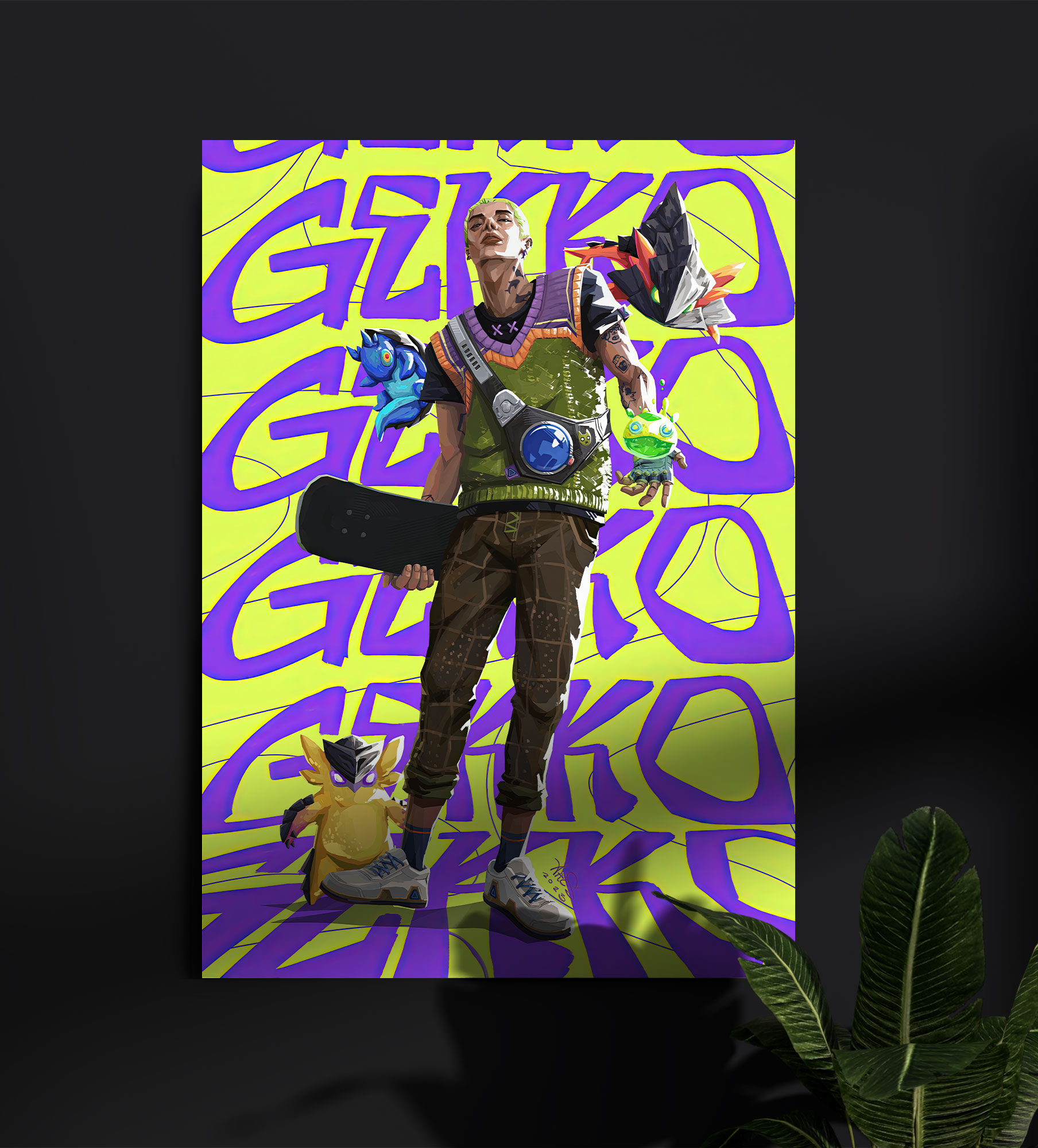 GEKKO VALORANT Gaming wall poster