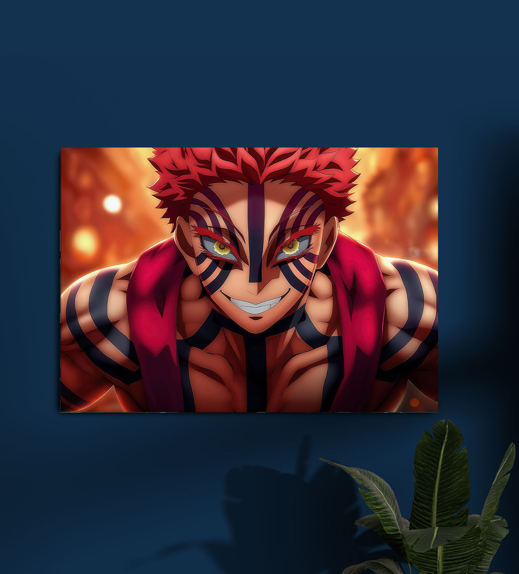 Akaza Demon Slayer Anime Poster