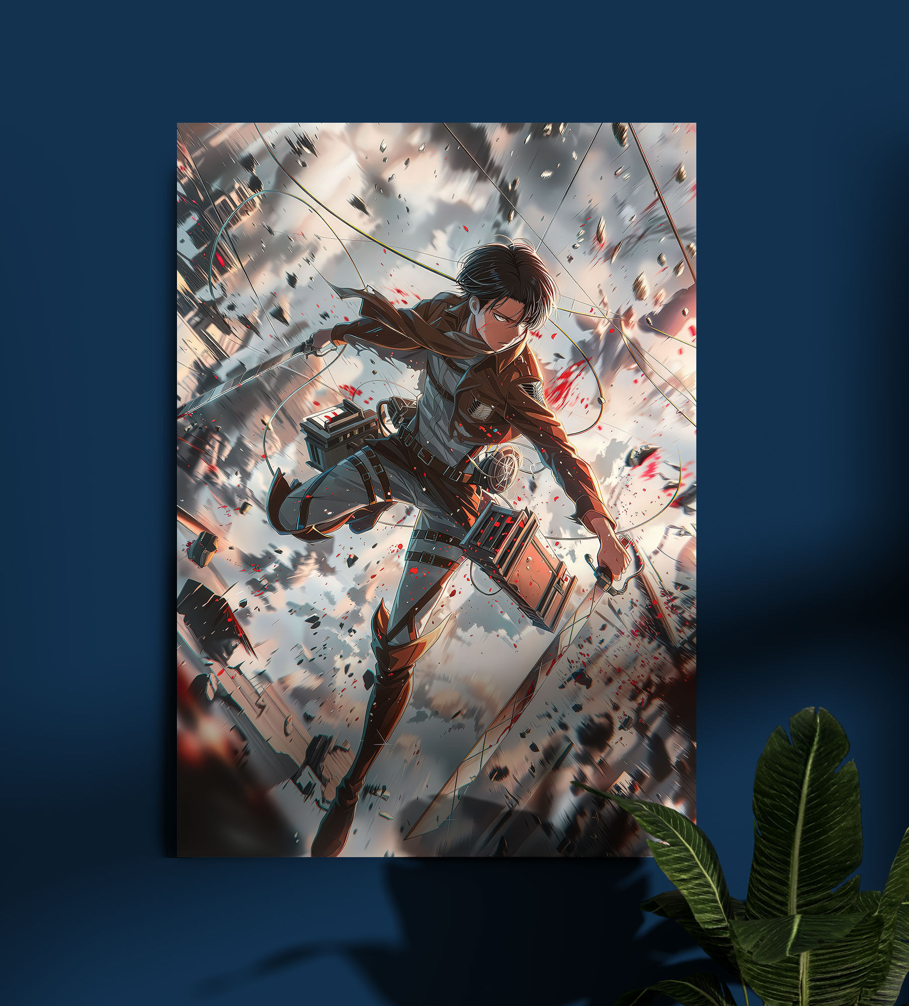 Levi AOT Attack on Titan Anime Wall Poster