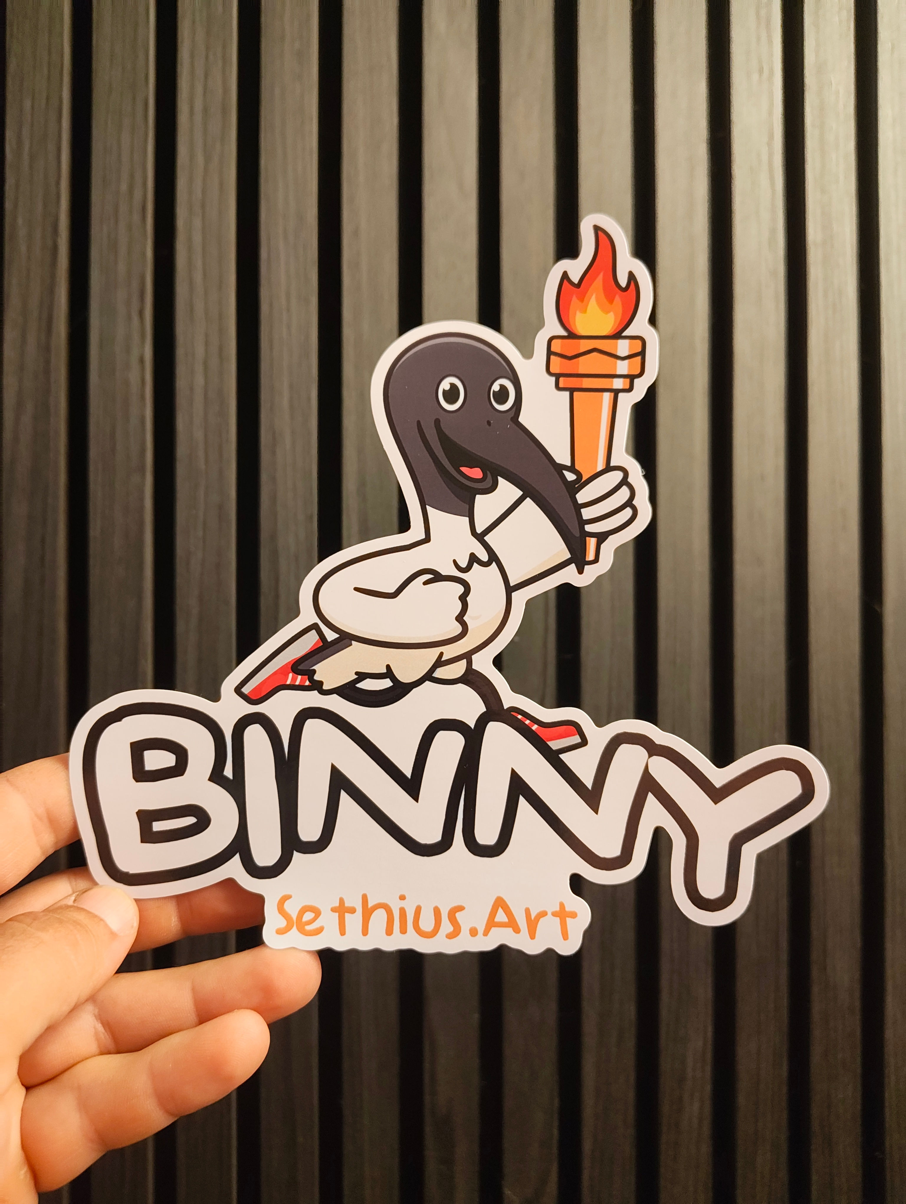 Binny Mascot Sticker