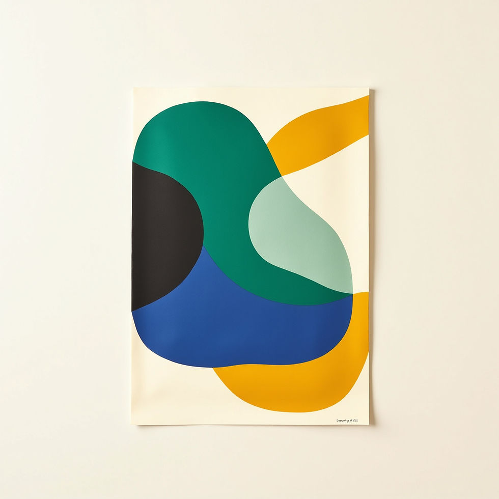Abstracte Vormen Afdruk