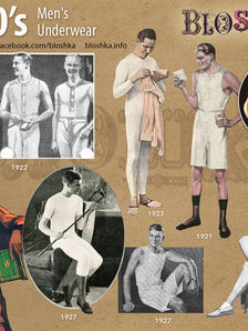 Мужское нижнее бельё 20-х годов ХХ века