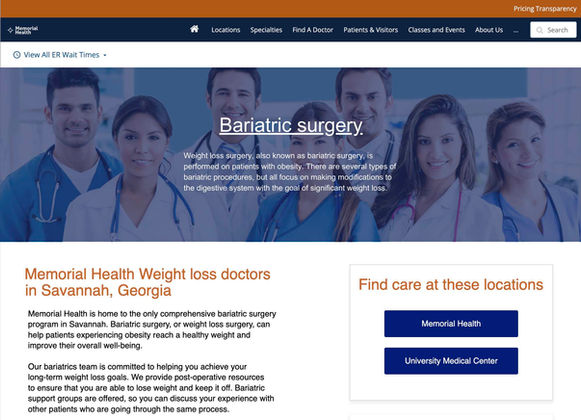 Memorial Health Redesign