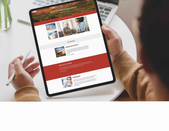 AZ Department of Health Webdesign MockUp