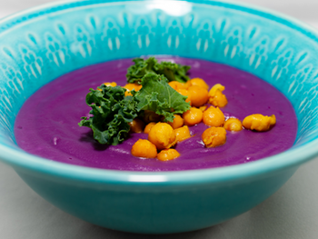 Krémleves Lila batátából