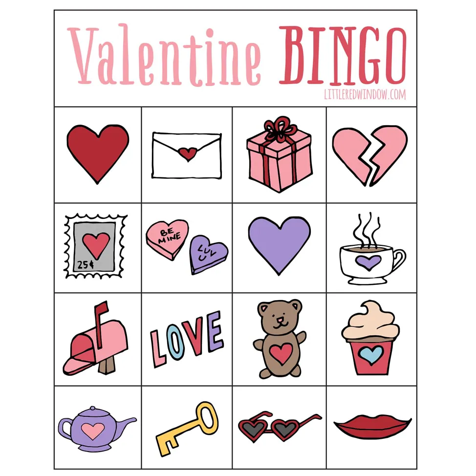 BINGO — Valentine