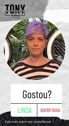 Gostou do corte?