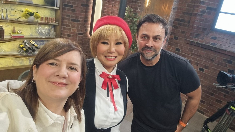 Pookie from Masterchef with fellow judges Drew Baker & Natalie Coleman