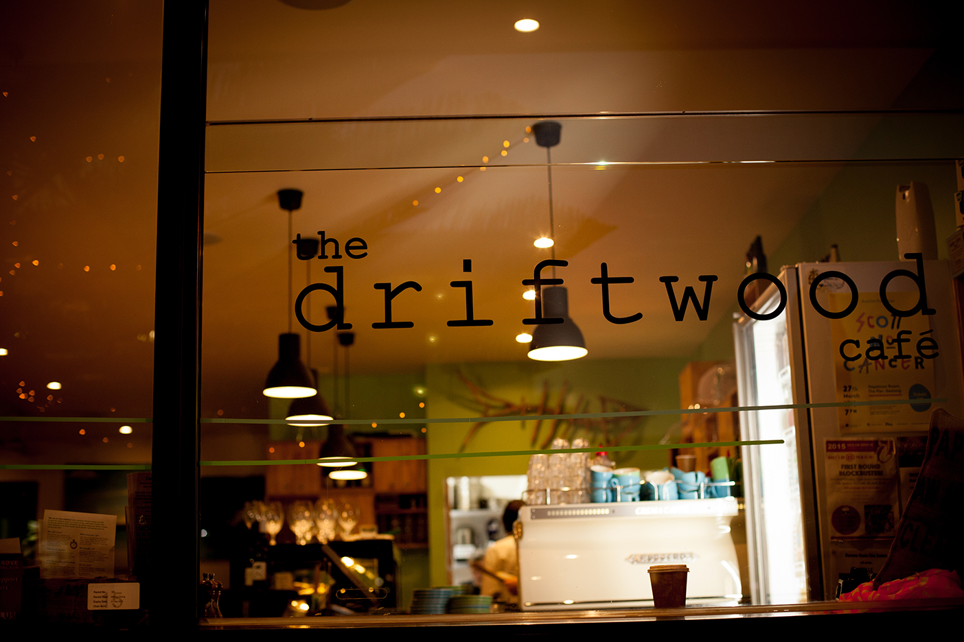 Storefront of The Driftwood Cafe