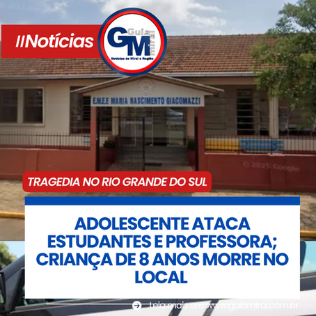ADOLESCENTE ATACA ESTUDANTES E PROFESSORA; CRIANÇA DE 8 ANOS MORRE NO LOCAL