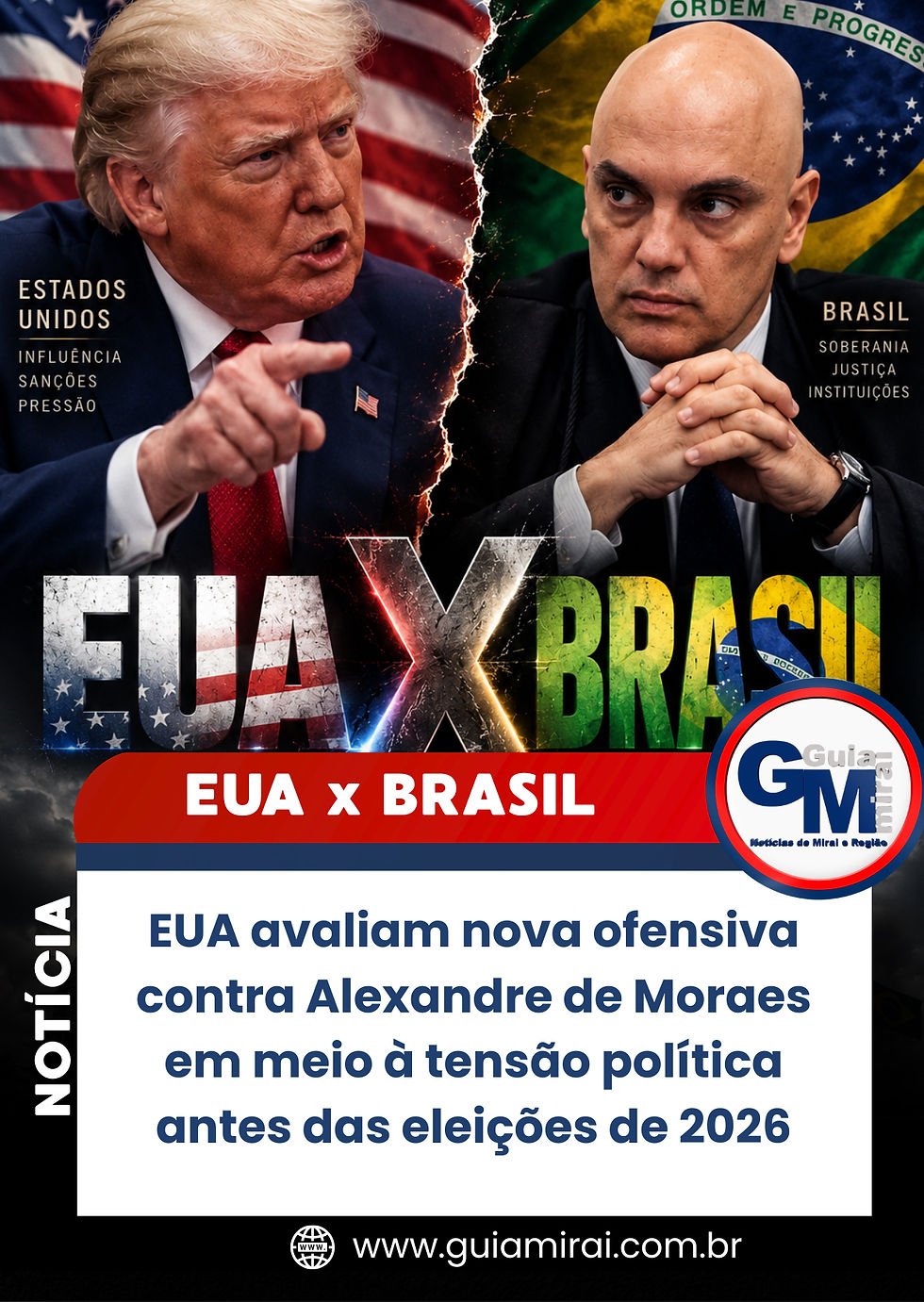 EUA avaliam nova ofensiva contra Alexandre de Moraes em meio à tensão política antes das eleições de 2026
