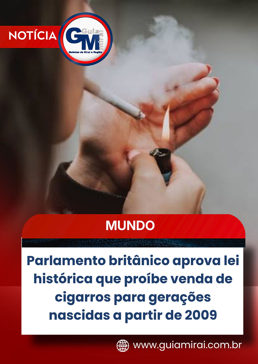 Parlamento britânico aprova lei histórica que proíbe venda de cigarros para gerações nascidas a partir de 2009