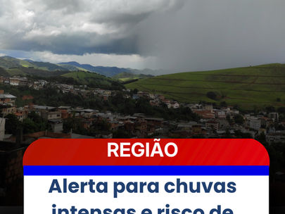 Alerta para chuvas intensas e risco de temporais no Sudeste nos próximos dias