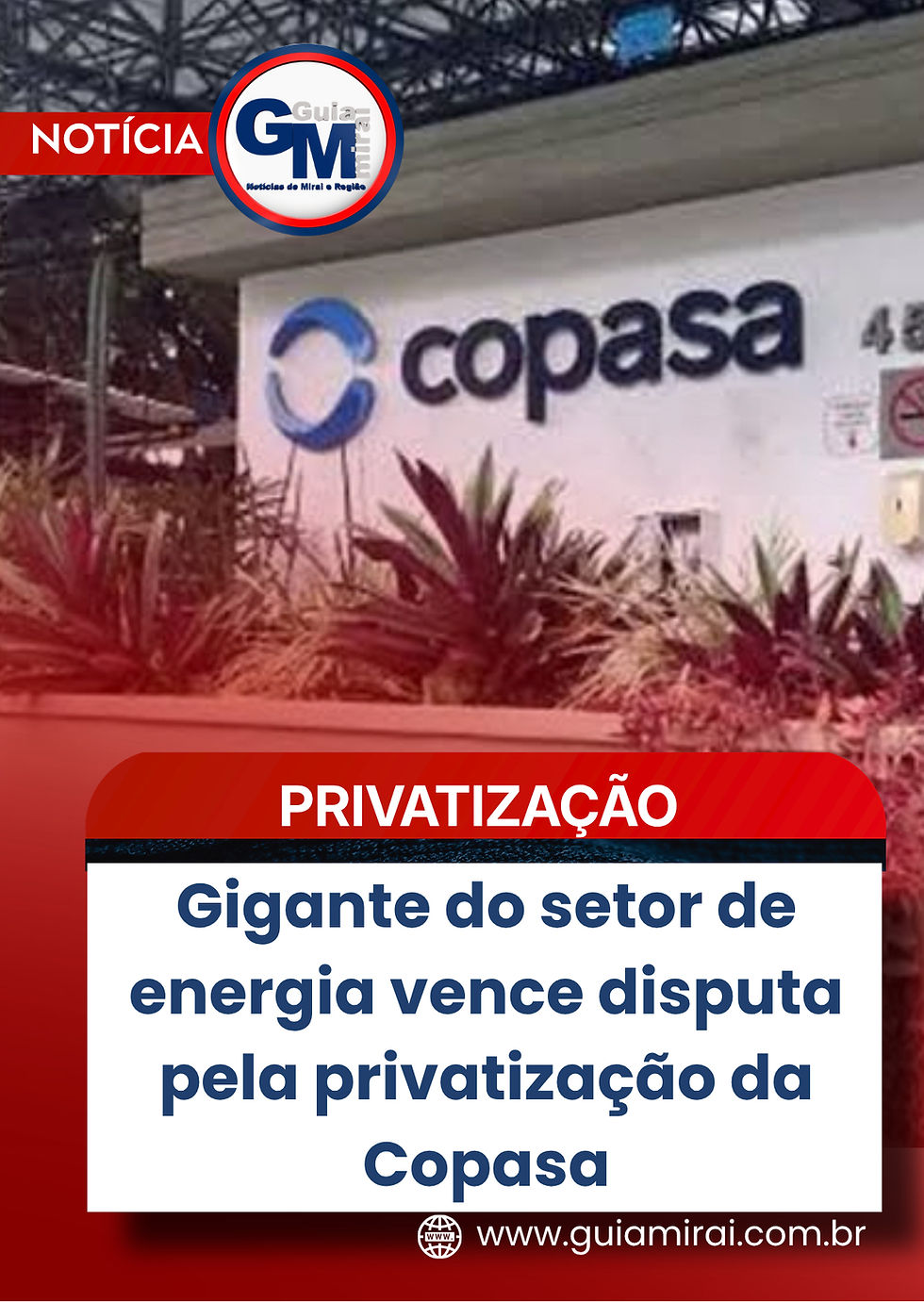 Gigante do setor de energia vence disputa pela privatização da Copasa